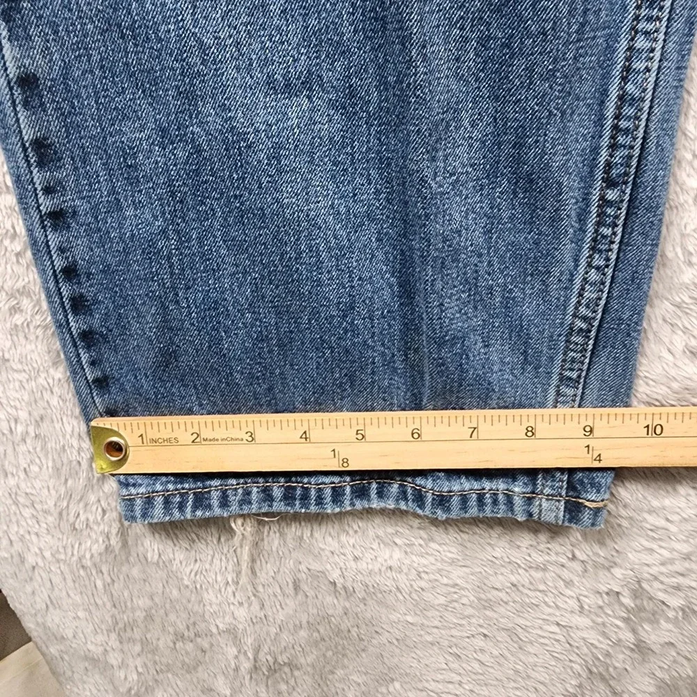 Levis 569 Loose Straight Jeans Mens 36x30 (Fits 35x28) Medium Wash Distressed
